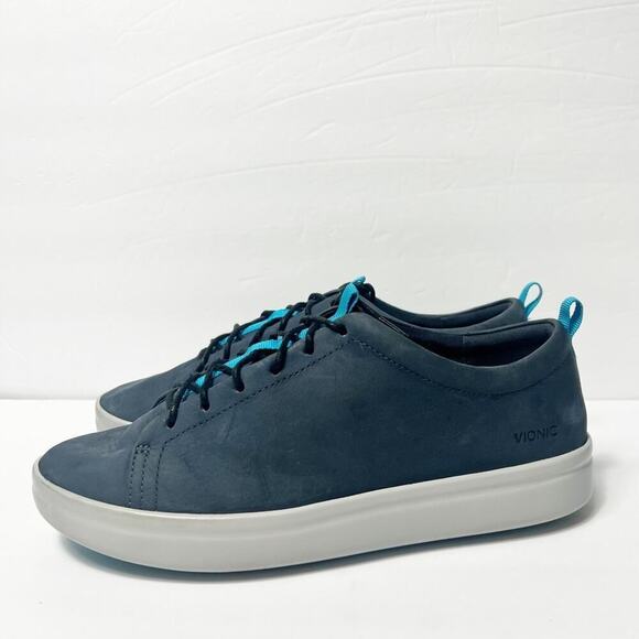 VIONIC  WOMENS PAISLEY LACE UP SNEAKER NAVY SHOES SIZE 8 - Picture 7 of 8